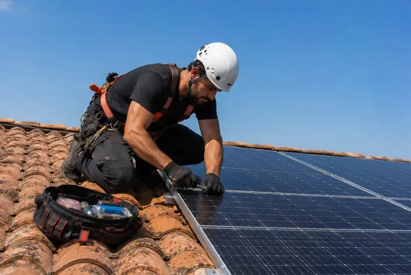Maintenance et monitoring de panneaux solaires à Peyremale